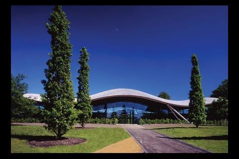 Savill Garden visitor centre in Windsor Park, Berkshire, by Glen Howells Architects
